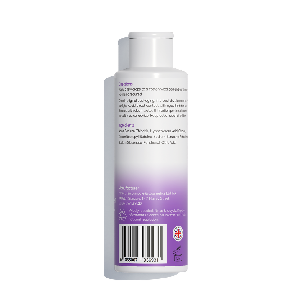 Kanzen Skincare Micellar Water with added Hypochlorous Acid
